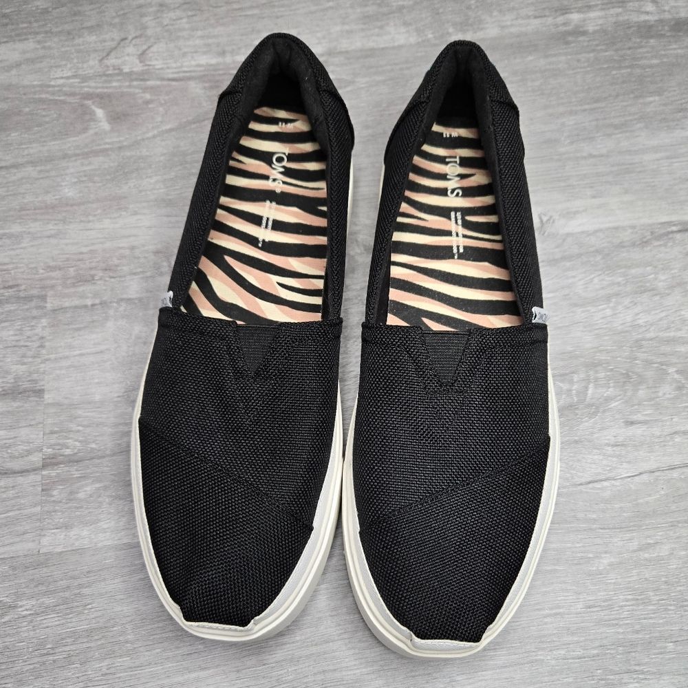Toms Alpargata Lug Black Heavy Canvas